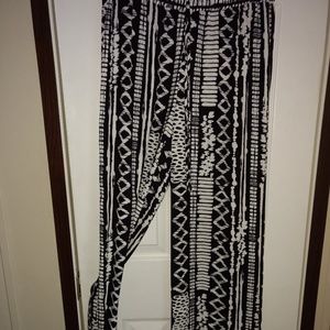 Wide Leg, Silky, Pull On Pants